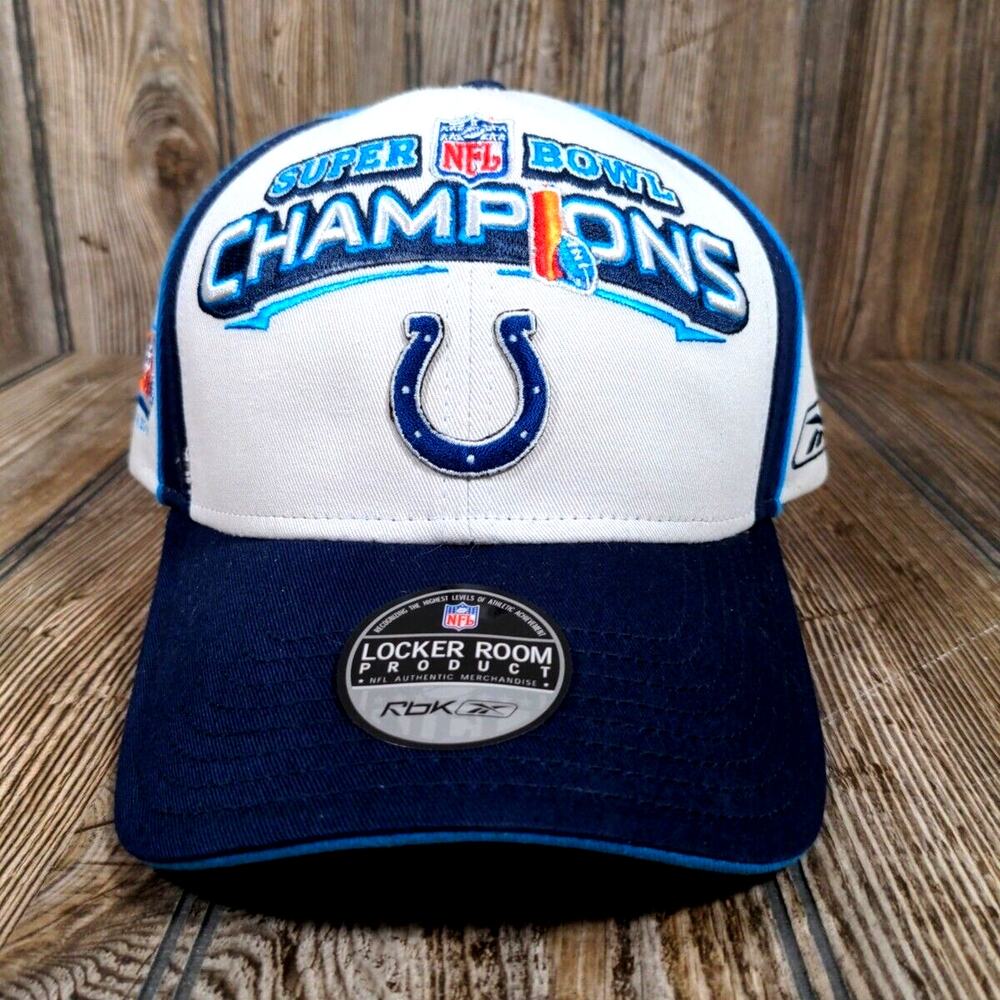 Indianapolis‎ Colts NFL Super Bowl XLI Champions Reebok Hat Cap Snapback NWT